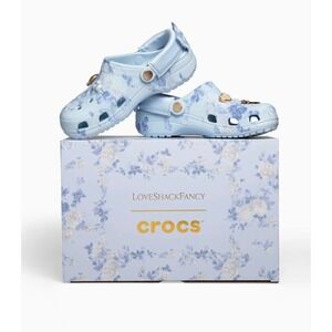 LoveShackFancy Crocs Classic Clog Womens Blue Size 9 Women's